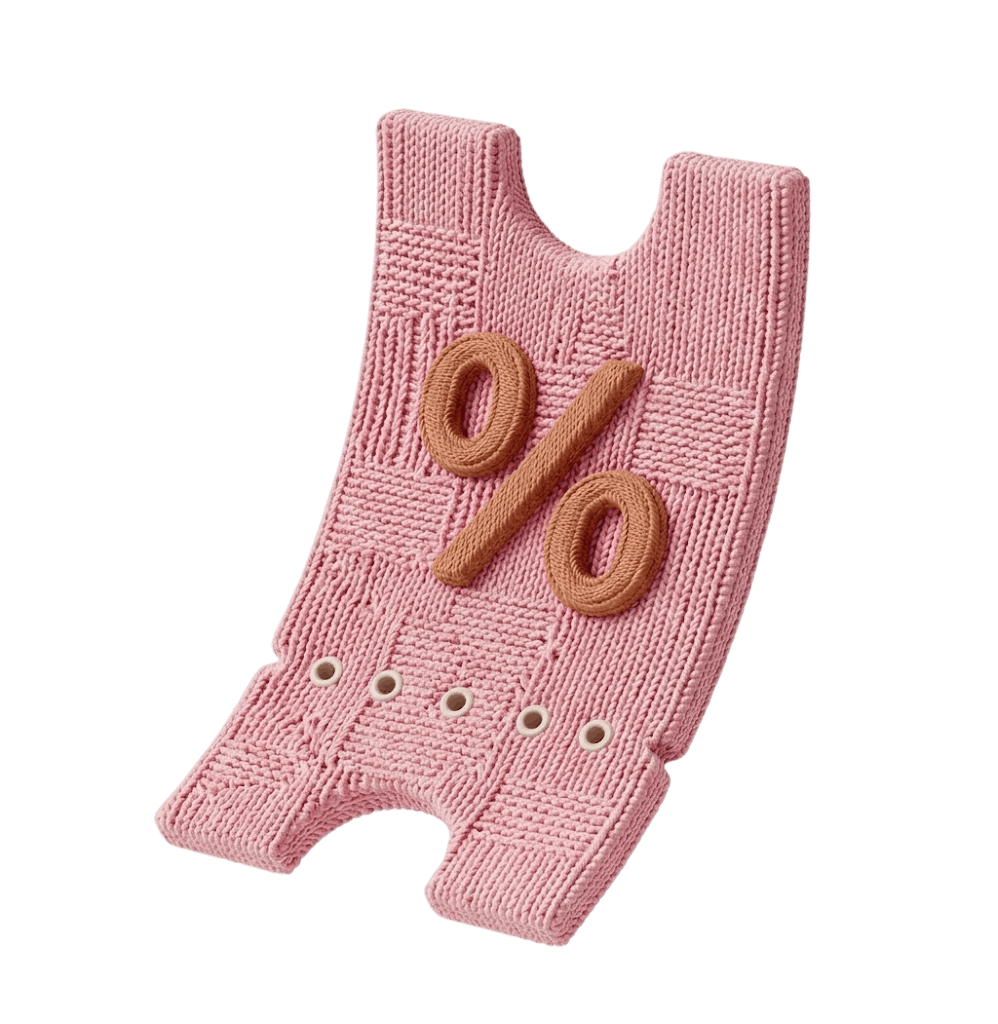 Low cost percentage icon